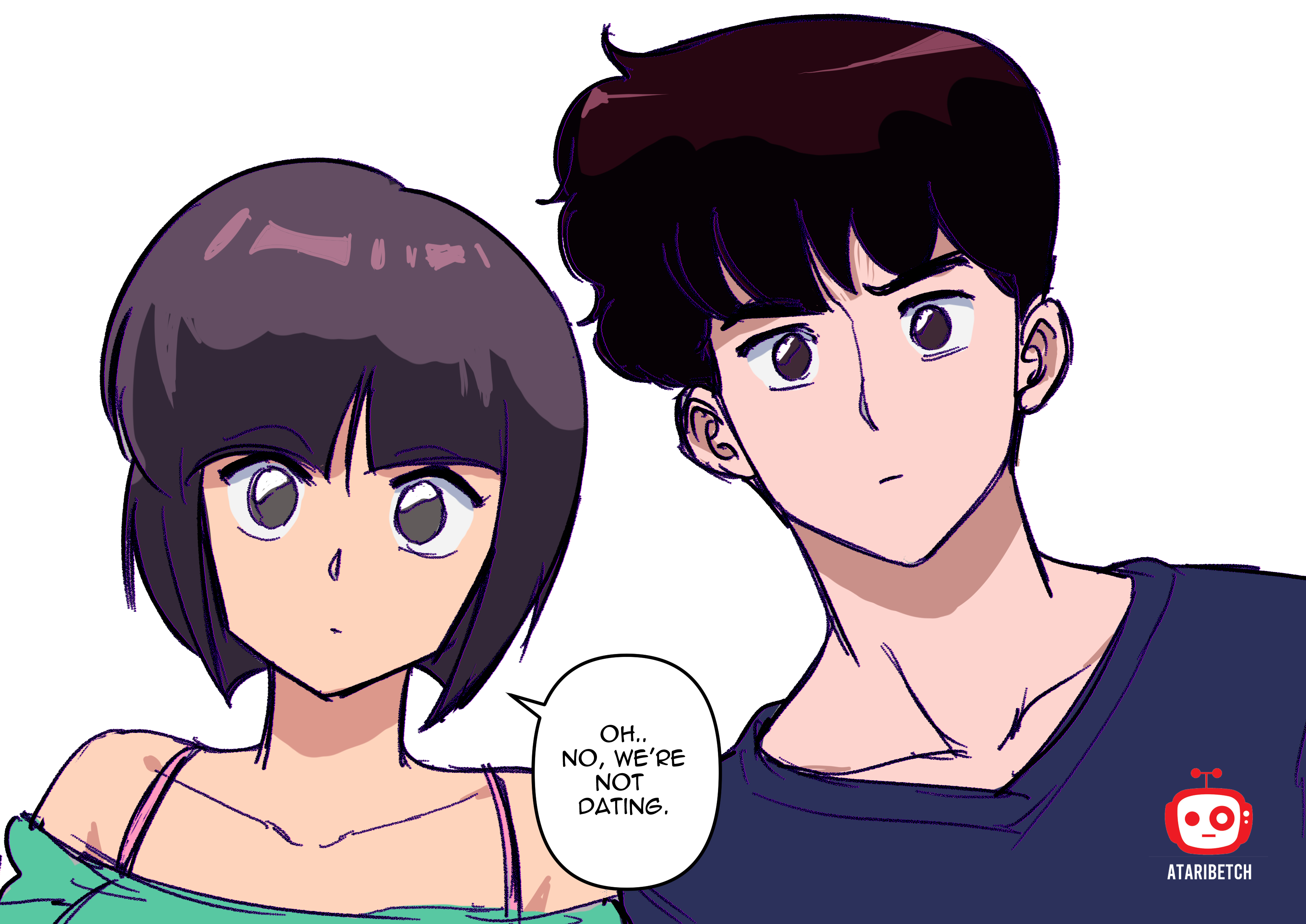Ataribetch on X: "Not Dating - Nabiki❤️ Kuno Warm up drawing before the  grind. :) It's also my dream to draw in Rumiko's style and these two are my  favorite ship in