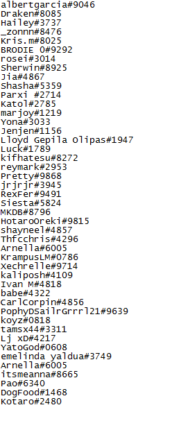 ShootTheMars's tweet photo. Here's the list of eligible participants in our Raffle Draw. 

GoodLuck to all ♥

#ShootTheMars
#axieinfinityscholarship https://t.co/cab5XSO3Ks