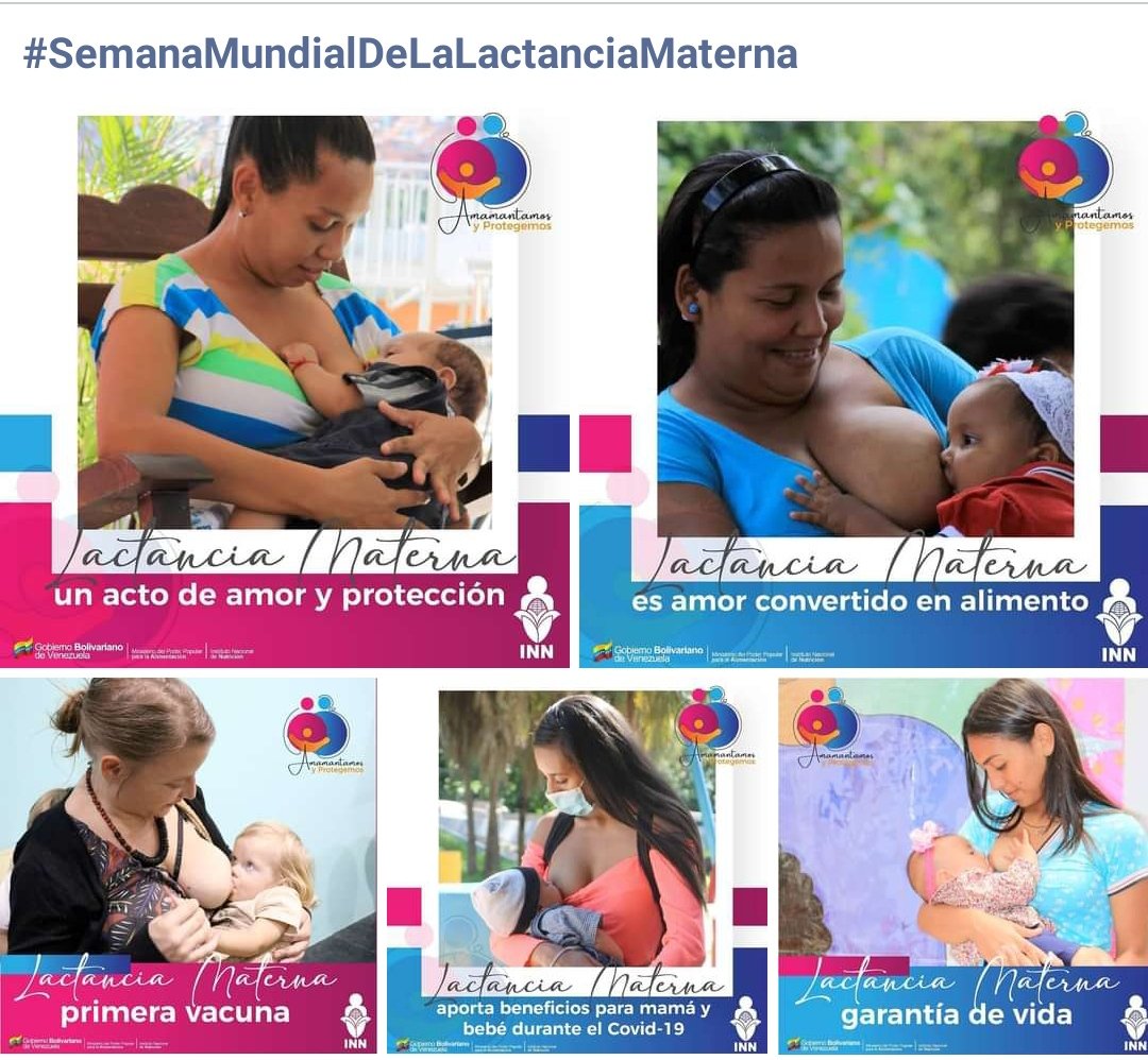 #SemanaMundialDeLaLactanciaMaterna 
La lactancia materna esel primer gesto de amor y de protección, con ella se garantiza una buena nutrición salud e inmunización a los niñas y niños, de igual manera este acto profundiza los lazos afectivos entre madre e hijo.