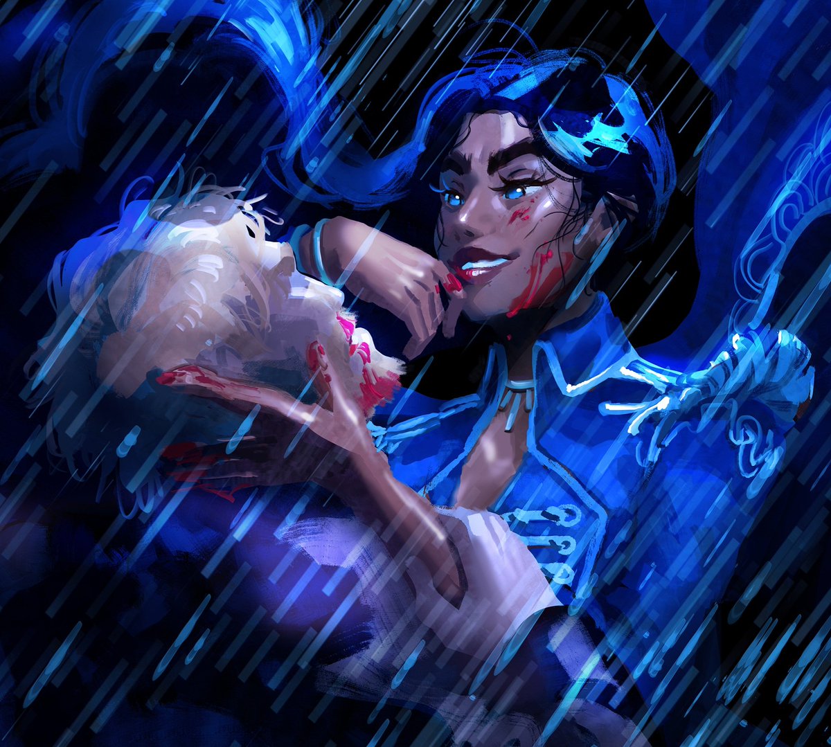 Morning Doodle: "For the drüskelle, Zoya was a little like Jarl Brum—cruel, inhuman, the thing that waited in the dark with death in her hands. Zoya was this boy’s monster." Leigh Bardugo's Six of Crows Ch 20

#sixofcrows #kingofscars #zoyanazyalensky #grishaverse