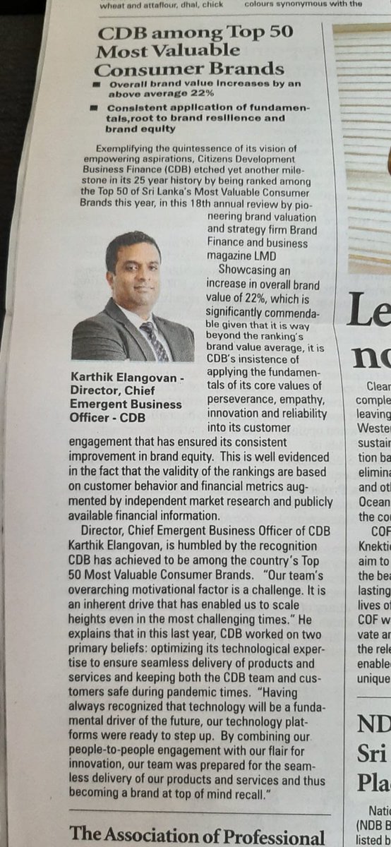 FredMV1's tweet photo. Consumer brand directed by a Tamil ranks among top 50 in Sri Lanka. Tamil Genocide is a LIE!
@fordnation @YRDSB @tdsb @PeelSchools @tamilgenocide @ONeducation https://t.co/1UIKS4BQmp