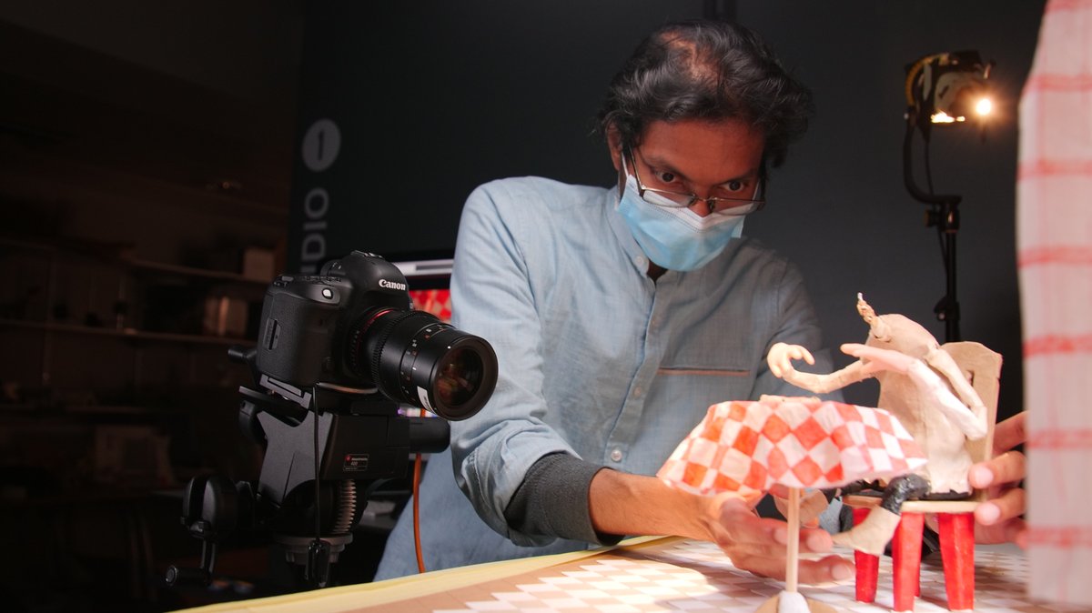 CandleAndBell's tweet image. Here is a sneak peak of Lesley and her team - Sharan and Hollis - hard at work. The film is being made with support from @bfinetwork