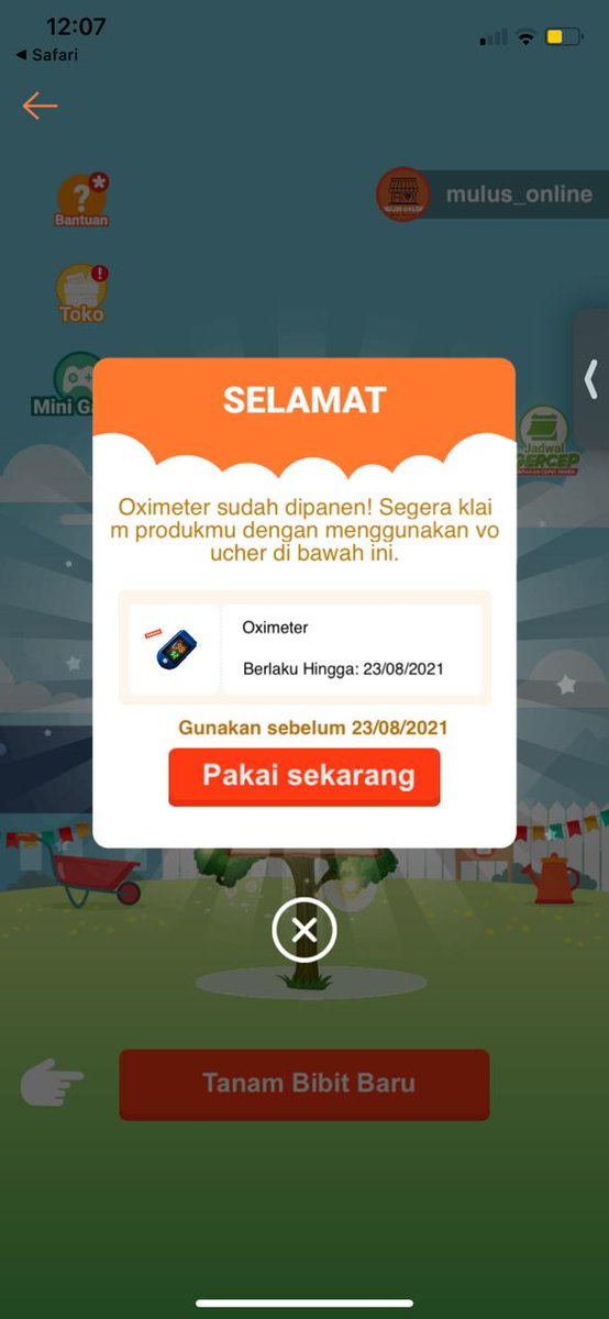 krisssttt's tweet photo. @ShopeeID @ShopeeCare voucher oximeter hilang dan tidak sah. Penipuan? Jerih payah nyiram tanaman selama 2 minggu hasilnya "tidak sah" tidak ada upaya penggantian atau apapun itu. #shopeetanam https://t.co/rcLdqaJKh0