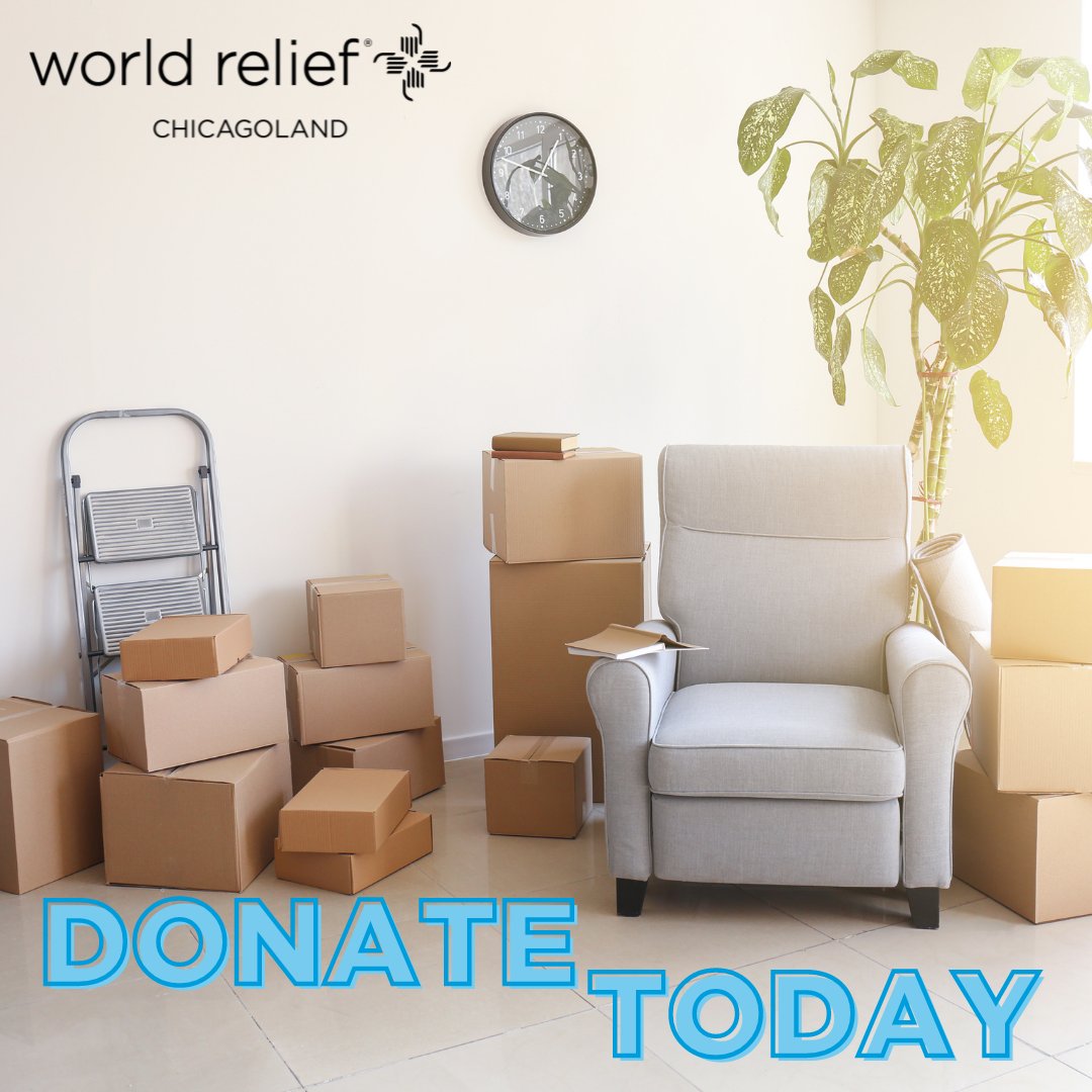 Have furniture or household items that you don't need anymore? The donations of these items are a great way to welcome more refugees across Chicagoland. You can look on our website, we are always looking for more donations! bit.ly/3flTCk6