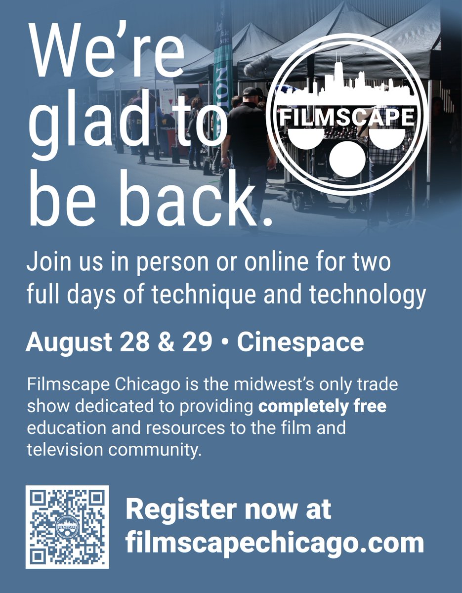 Filmscape is back! And excited to announce a hybrid model of online and in-person
events for their 2021 show, taking place on the Cinespace Lot August 28th 
and 29th.  Come find Mezcla at our booth!