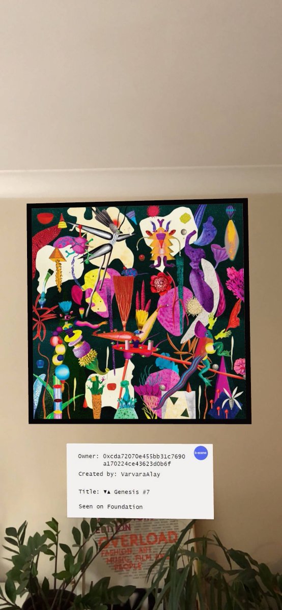 Guaranteed to brighten any wall. Tap to try the fab '▼▲ Genesis #7' by <a href="/VarvaraAlay/">Varvara Alay</a> on yours at home b-sceneapp.com/assets/foundat… #nft #cryptoart