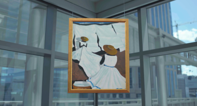 SeanDagesse's tweet photo. Self-proclaimed regionalist #JonathanGreen focuses much of his subject matter on experiences growing up in South Carolina. This #BlackBusinessMonth, learn more about his work “Folding Sheets” at the @HBGanttCenter in the latest #BofAMasterpieceMoment https://t.co/UHvBmSA5kQ https://t.co/W7uDjlnyq2