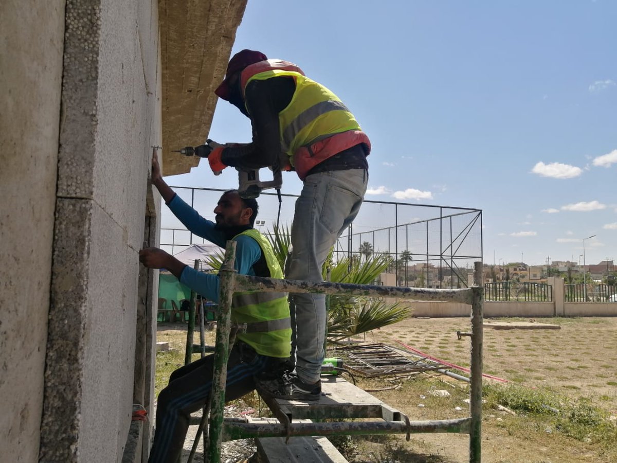 UNHabitatIRAQ's tweet photo. The EU-funded rehabilitation of Community Hall in #AlYarmoukPark includes the installation of #Isocrete panels, double-glazed windows, large solar tube and future solar panels.  2/2 https://t.co/TJ85c6eZQP