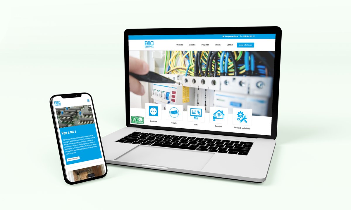 TwitNettt's tweet photo. Sta jij voor kwaliteit, vakmanschap en service? EO-e service zeker! 👇

Bij goede service hoort natuurlijk een gloednieuwe website! De technische #realisatie en #projectcoördinatie lag in onze handen, de #vormgeving en #teksten verzorgde Arc Communicatie. https://t.co/DET4lM2o9F