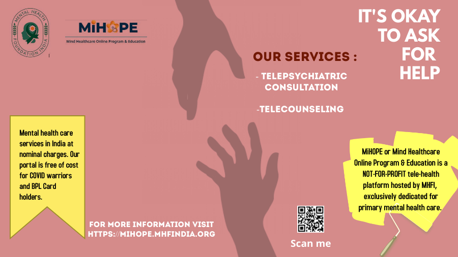 mhfindia's tweet photo. It is okay to Pause, take time off and Seek Help because Mental Health is as important as Physical Health.#mentalhealthforall #newnormal #mentalhealthindia #mihope #copingup #reachout #seekhelp #reconnnect #accessiblementalhealthcare #telecounselling #investinyourmentalhealth https://t.co/o6cNGXGf7E