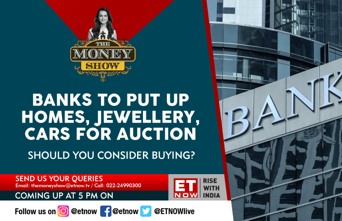 ETNOWlive's tweet photo. #ComingUp | Tune in at 5 pm to #TheMoneyShow to know whether you should consider buying cars, homes & jewellery put up for auction?
#RWIPrimeTIme @MubinaKapasi #AskTMS https://t.co/dhj0ooHbyX