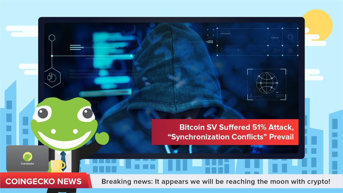Bitcoin SV suffered 51% attack on Tuesday. 👀@LucasNuzzi stated that  exchanges that received BSV deposits might have been double spent. Although  no further reorganisation events thereafter, “synchronization conflicts”  were still present on