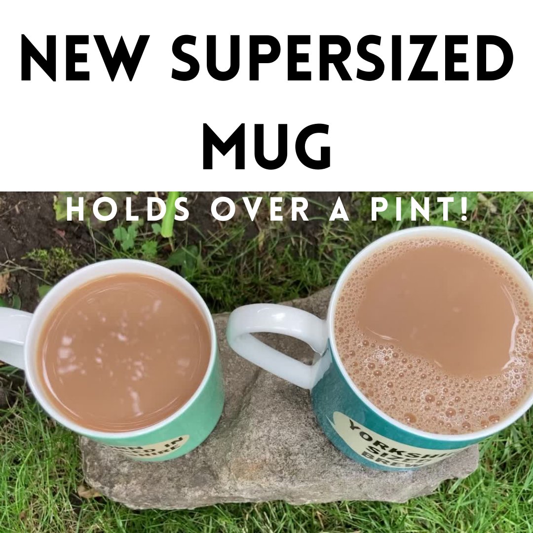 DialectableGift's tweet image. Brand new Yorkshire Sized Brew mugs available now. They hold just over a pint of tea! Such an easy gift for any hard-to-buy-for Yorkshire folk 😀

tinyurl.com/24khjk6w

#yorkshirebrew #yorkshiremug #pintoftea #yorkshiretea