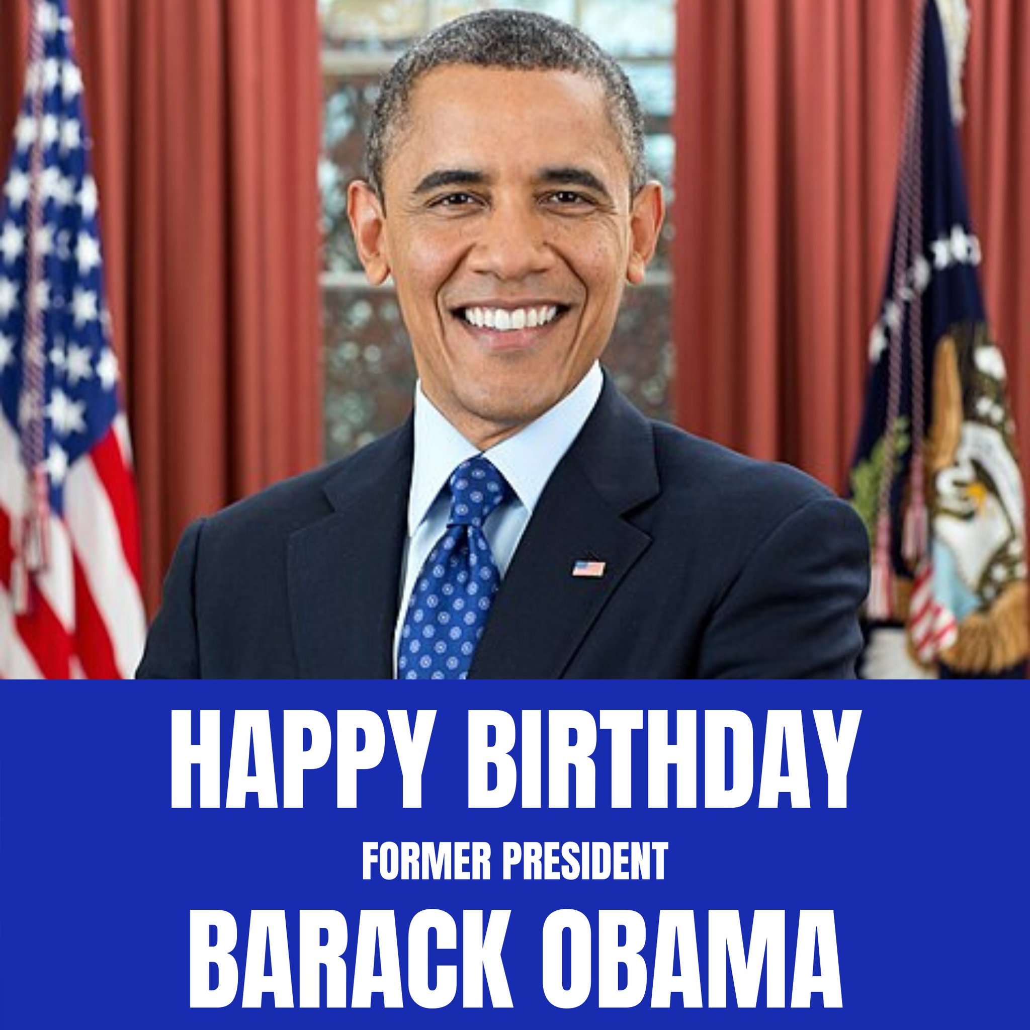 Happy 60th Birthday to former President, Barack Obama! 