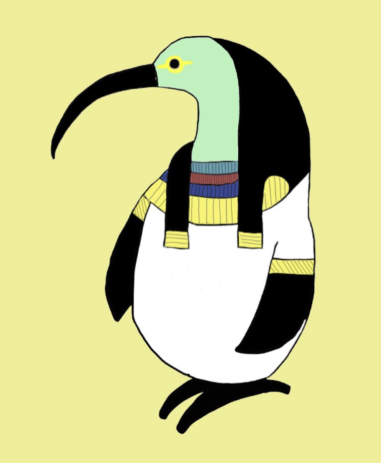 Riripoca Satoa 落書き メタボのトト神 ゆるいイラスト エジプト神 トト T Co Xv3a3fh2qd Twitter