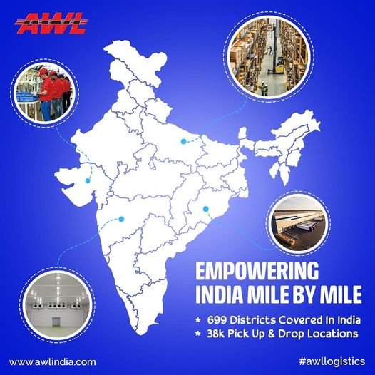 awlindia's tweet image. Empowering India mile by mile - We take immense pride in our hub and spoke model, one of the largest network in India, allowing us to cover more than 600 districts. 

#awlindia #logisticindustry #logisticsector #logisticsupport #logisticmanagement #logisticsystem #logisticsystem