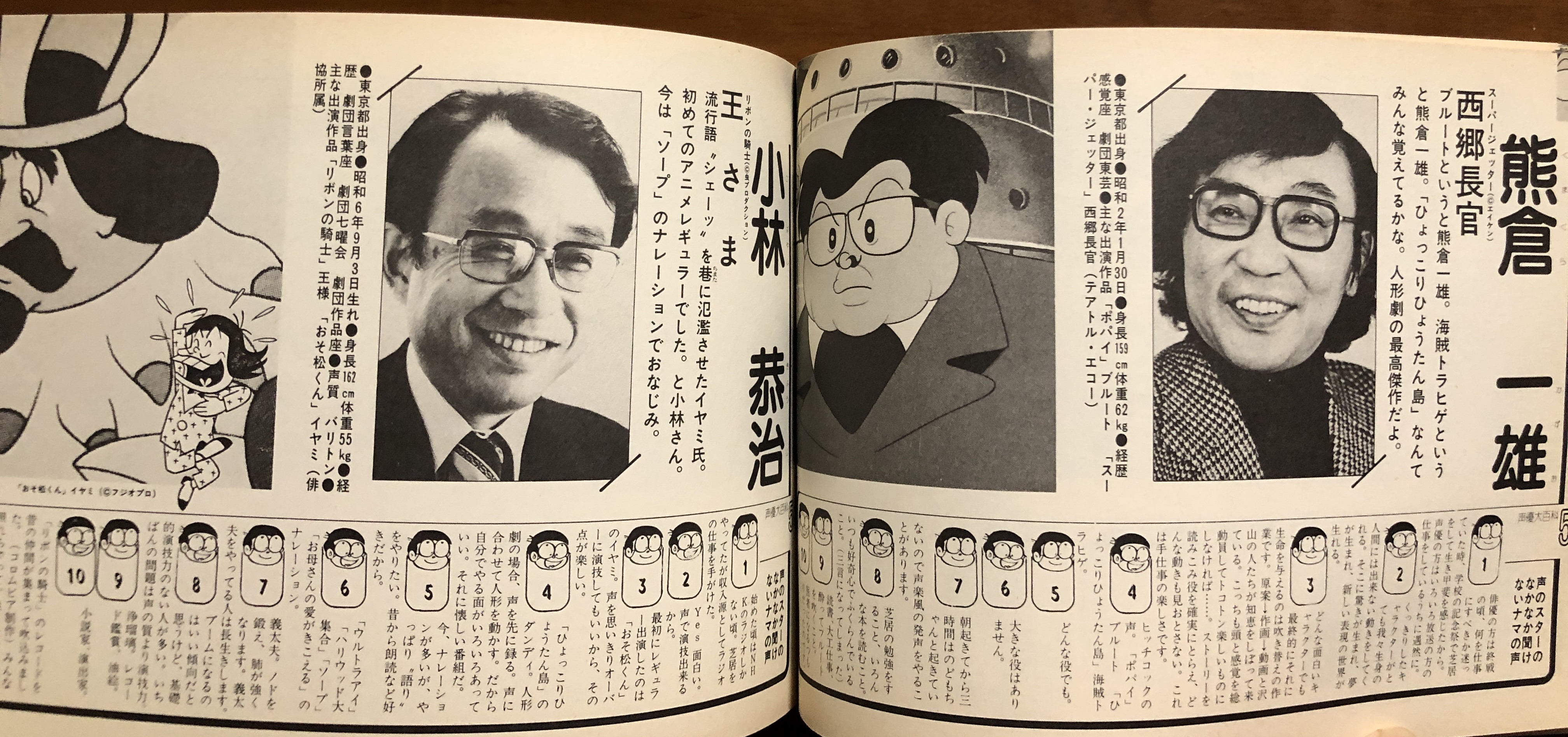 別冊てれびくん⑧「声優フェスティバル」（美品・１９７９年