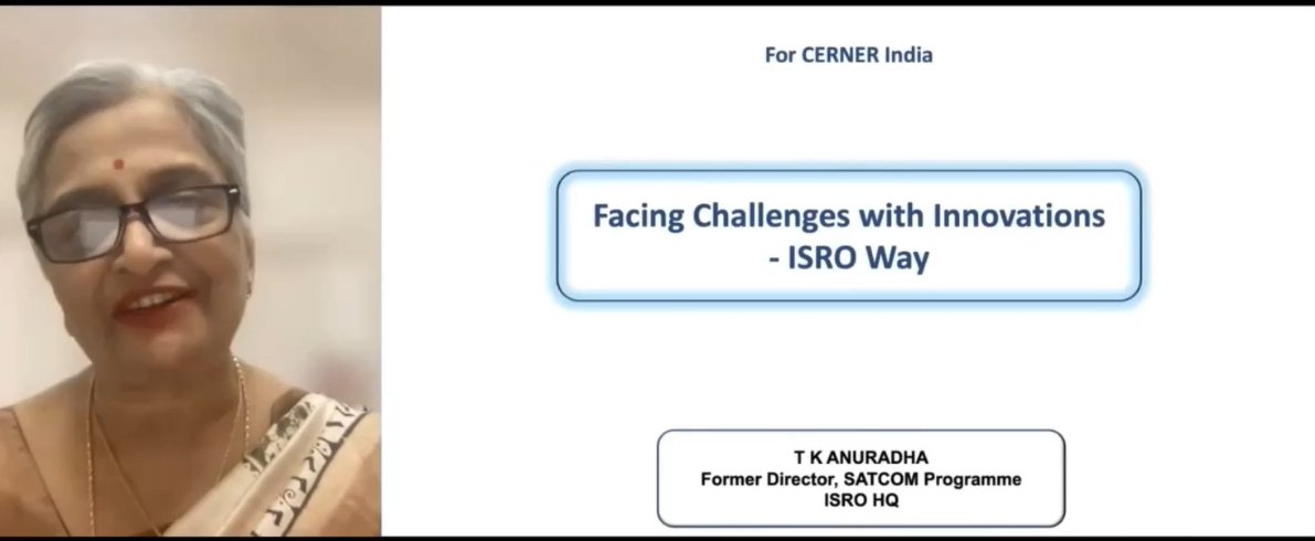 pradeep1800's tweet image. Great keynote by TK Anuradha of @isro at the 2021 edition of #CernerDevCon @CernerEng #isro