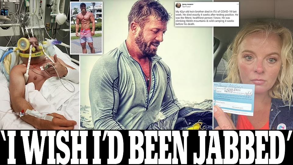 DailyMailUK's tweet image. Twin sister's heartbreak as fit and healthy brother who rejected jab died four weeks after catching Covid trib.al/T6ZGhPK