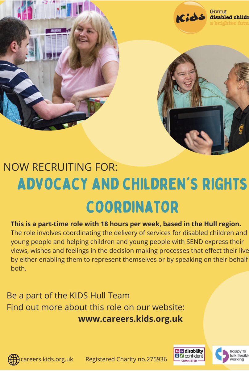 KIDS are recruiting in Hull careers.kids.org.uk/vacancies/520/…