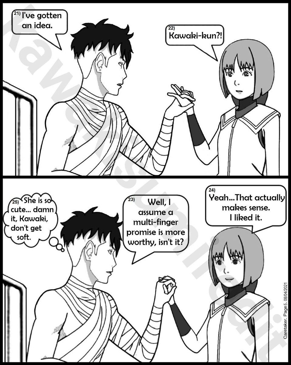 Kawakisumireed1's tweet photo. Caretaker comic part 2. English version. #kawasumi #sumikawa #kawaki #sumire #borutonarutonextgenerations #fanmade #animeedit https://t.co/pwfw2QPxMf
