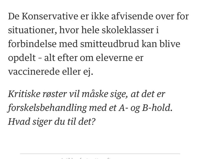 CommonSenseASAP's tweet photo. Hej
@SorenPape
!
Jeg kan se, at Konservative er åben overfor alle midler mht #Covid19dk herunder opdeling af skoleklasser i de rene og de urene.
Børn og unge har KUN risici og INGEN gevinster.
Du er på forkert spor. #StopDet
#MakeLifeGreatAgain
#dkpol https://t.co/zzFTk8sRga