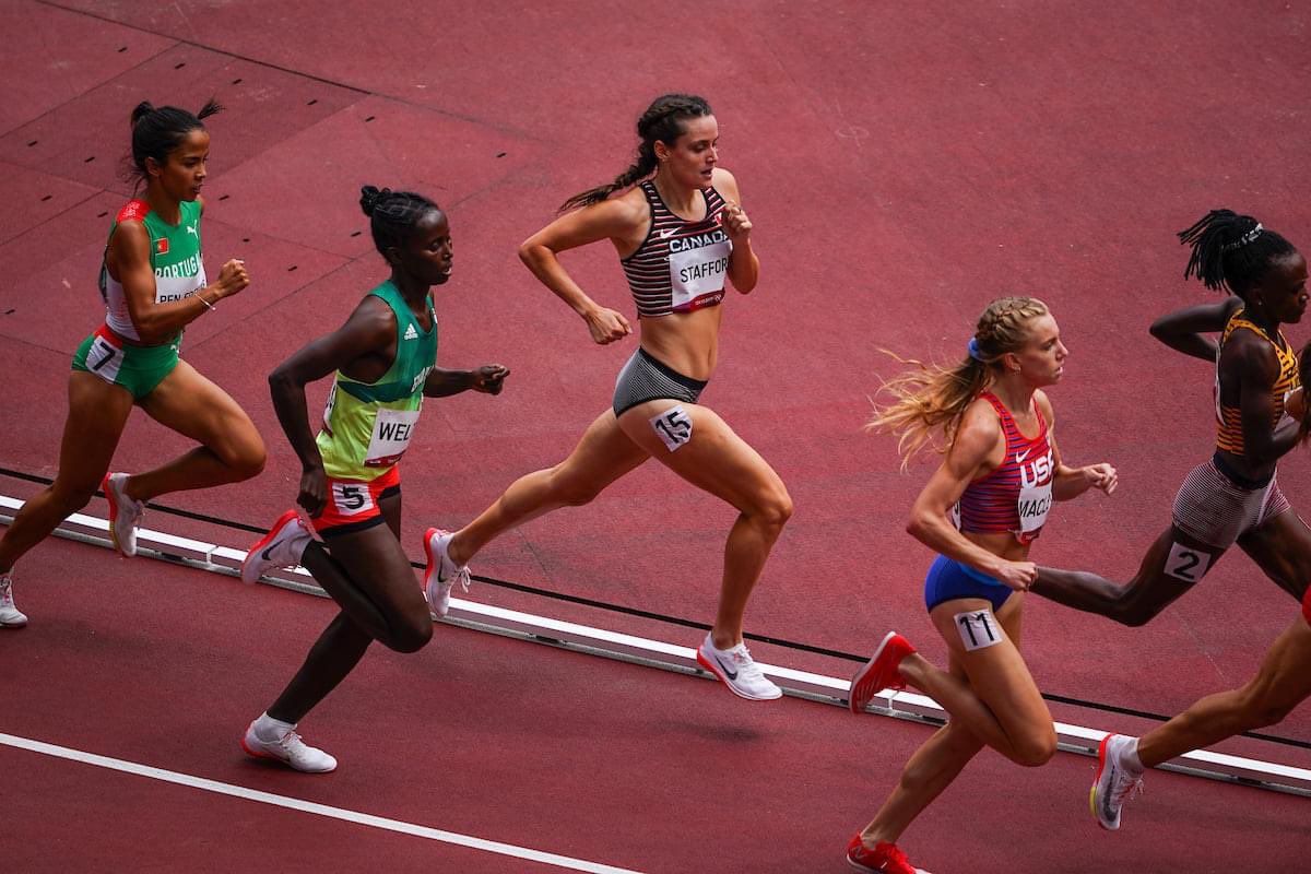 An absolutely amazing Olympic debut for Lucia Stafford! 

After stunning the field and advancing to today’s semifinals, Stafford places 13th overall in the #Tokyo2020 women’s 1500m in another PB of 4:02.12! 

Proud of you, Lu! 💙💪🏾🎉

WE ALL #BLEEDBLUE | #WeAreTO