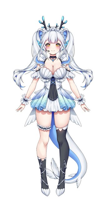 신인 버튜버 미르(@MirS2_0 )님의 캐릭터를 작업했습니다🐉
다들 많은관심부탁드립니다💙 