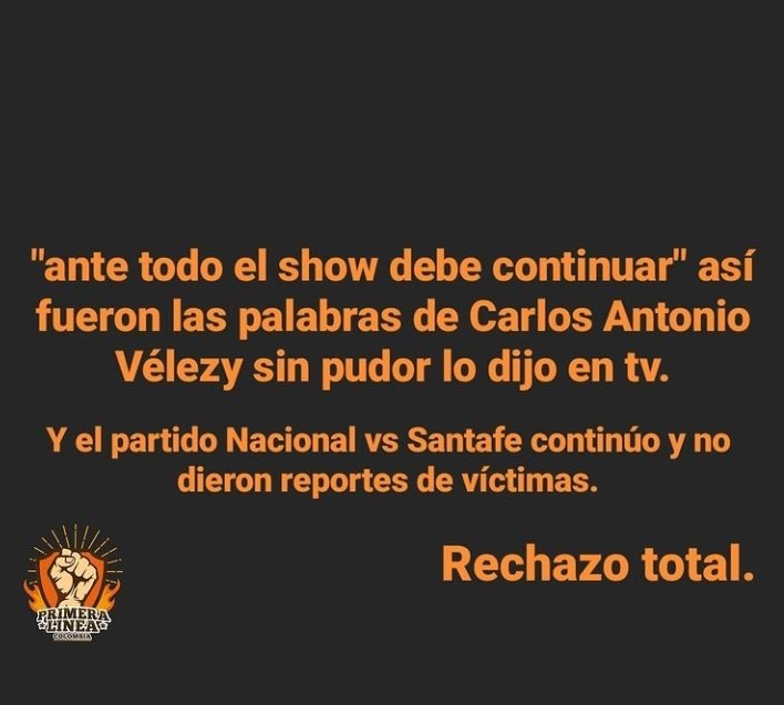 CarlosGcdlm's tweet photo. @WinSportsTV @velezfutbol no pueden normalizar estos actos en los estadios y en la vida misma, sabemos de sus afinidades con la guerra pero esto ya es descarado #NoMasBarrasBravas https://t.co/gmPYudnzyC