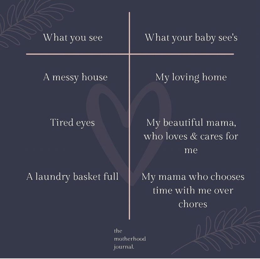 If we could see ourselves through our babies eyes, we could see what really matters! 

#newmum #parenting #postpartum