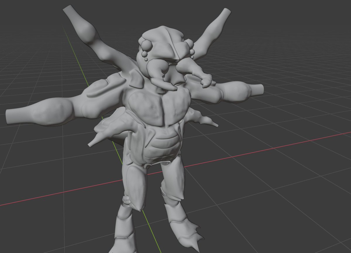 polychromal's tweet photo. Decided to go back to the six eye design from my original 2017 version. It's so pleasing to see how far I've come in a few years.

#3dart #3dmodeling #b3d #insect #characterdesign  #wednesdaythought 

How it started Vs how it's going. https://t.co/dSk1QVbtNA