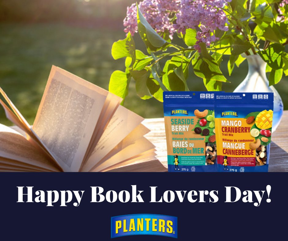 planterscanada's tweet photo. Which #PlantersSnacks do you enjoy while reading?

#NationalBookLoversDay #PlantersTrailMix #PlantersCanada https://t.co/mtvW8ccRov