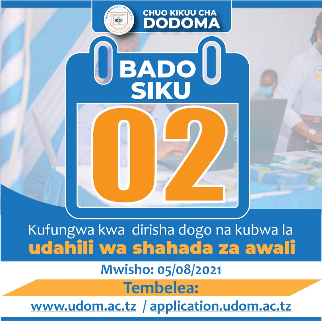 The University of Dodoma (@udomofficial) on Twitter photo 2021-08-04 10:34:16