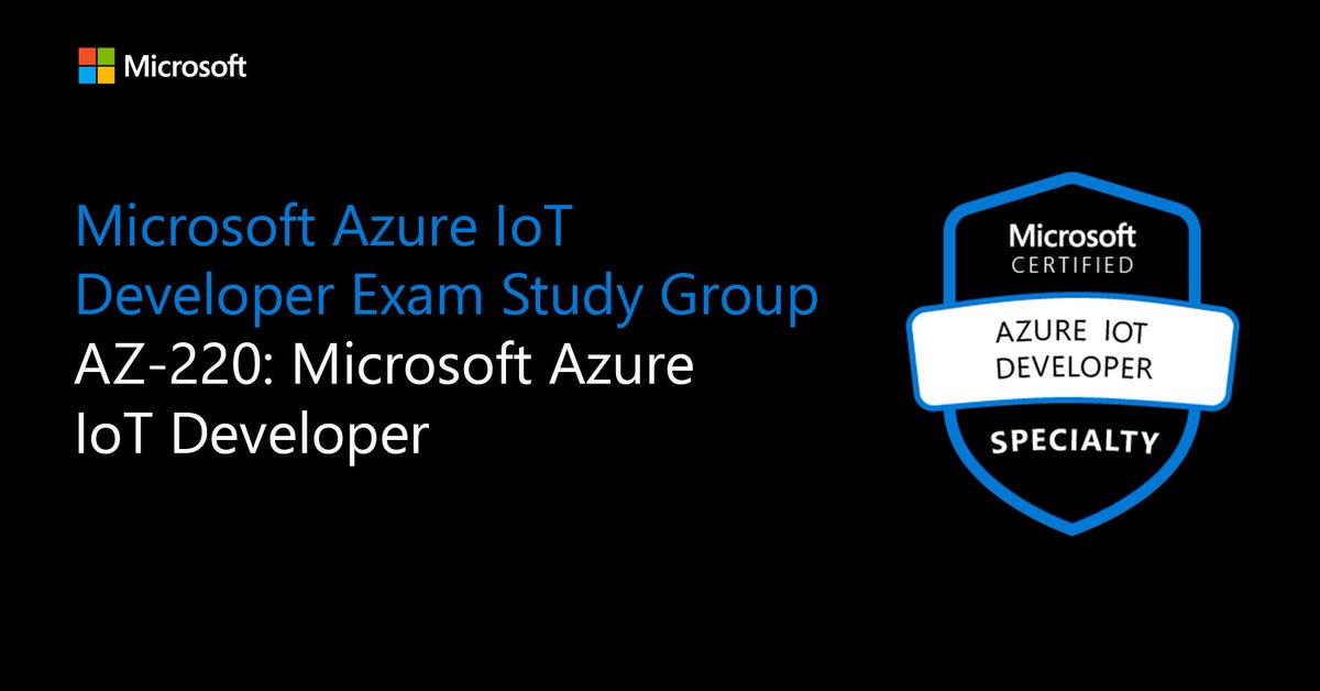 msdev_fr's tweet photo. 📚 Besoin d’un coup de pouce pour passer ta certification Azure #IoT ? Entraîne-toi grâce à ce study group AZ-220 ouvert à tous 👇  #OnlyForDevs @Azure_France