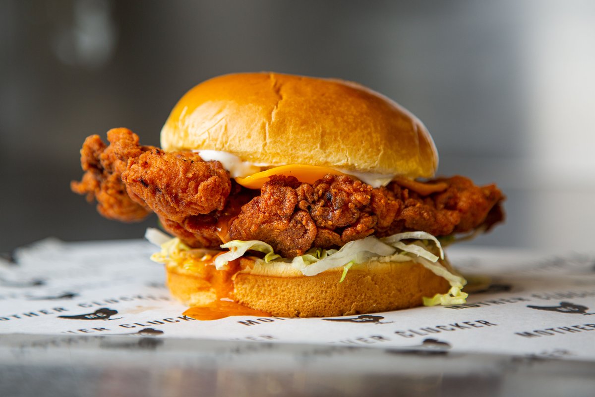 motherclucker's tweet photo. Blessing your feed with a Cluck Bun to help you decide what to eat today 🤓 available all day on #Deliveroo in #Whitechapel, #ElysYard till 8pm & #FlatIronSquare 🤩🙏 https://t.co/b0NC3TbRWb