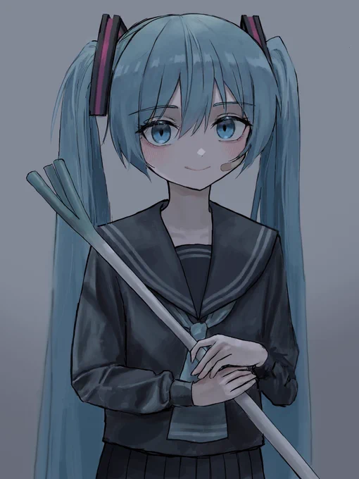 3月に描いたミクを修正した 