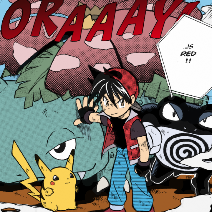 Purity on X: Pokemon Adventures Red but he's Pokemon Adventures Red with  some colour #pokespe  / X