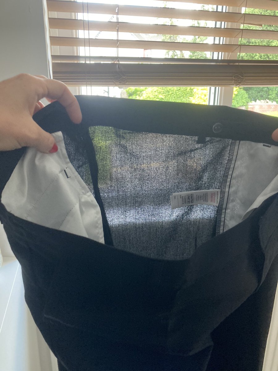 MrsOwen_'s tweet photo. Come on @marksandspencer what’s happened to the quality of your school trousers? the fabric is cheap stiff and thin, such a drop in quality will be returning. https://t.co/Yv0QOMazcj