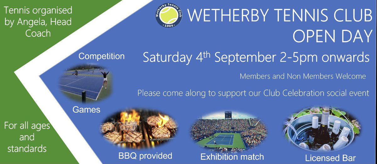 wetherbyltc's tweet image. Come along and support our first social event for a very long time!We hope to see as many of you there as possible, familiar faces and new at our club celebration day! #tennis 
https:/clubspark.lta.org.uk/WetherbyCastlegarthLTC/Events/Event/e9f32cb3-721e-4c30-b2a5-395b444958b4