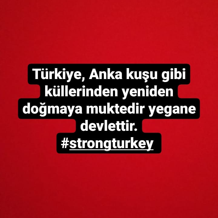 #StrongTurkey