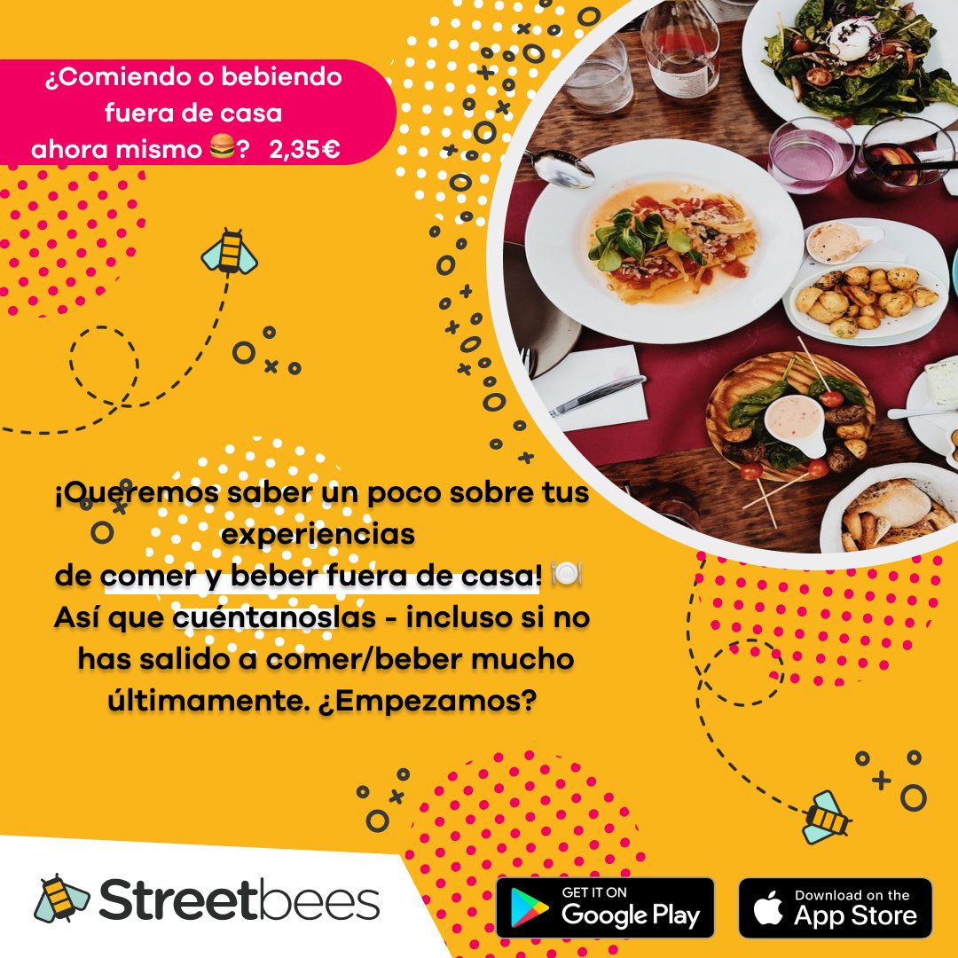 dori_nami's tweet photo. Gana 5€ rápido con #Streetbees!
Haz las tareas comiendo en McDonald's o Burger King y Comiendo o bebiendo fuera de casa.
#ganadineroporinternet #encuestasremuneradas https://t.co/Wue2IDNlvn