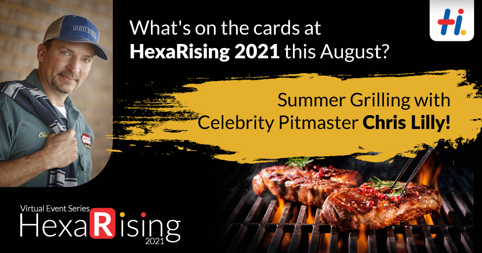 HexawareGlobal's tweet photo. At #HexaRising, it's about celebrating each season to the fullest, and what can be more suited for a summer party than grilling. We are ready to host a memorable afternoon of summer grilling with celebrity pitmaster Chris Lily.
#creatingsmiles https://t.co/lwOotXwWr8
