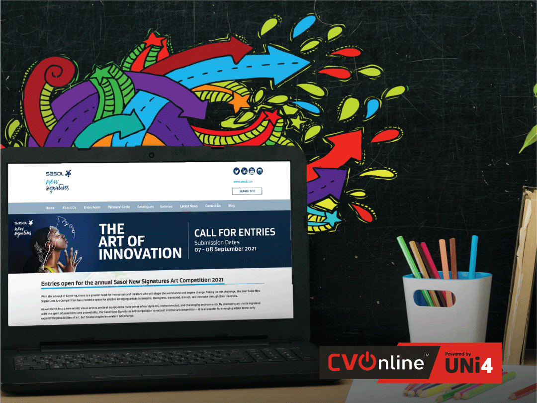 CVOnlineEd's tweet photo. ⚠️🚨THE ART OF INNOVATION COMPETITION 🚨⚠️
To our creative community, the #SasolNewSignatures art competition has reached our radar and is open to all South African artists over 18 years who have not yet held a solo exhibition. Visit @sasolsa for more information. Time to shine! https://t.co/mJ7PkzZ80E