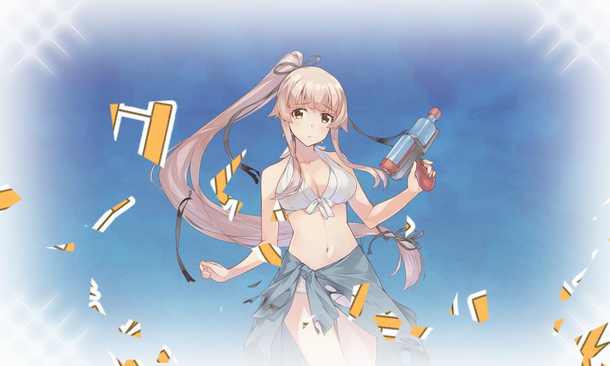 由良(艦これ) 「中破しないと脱がないとは全く手のかかる奴だな～～～(ご満悦)https://t.」|赤りんごのイラスト