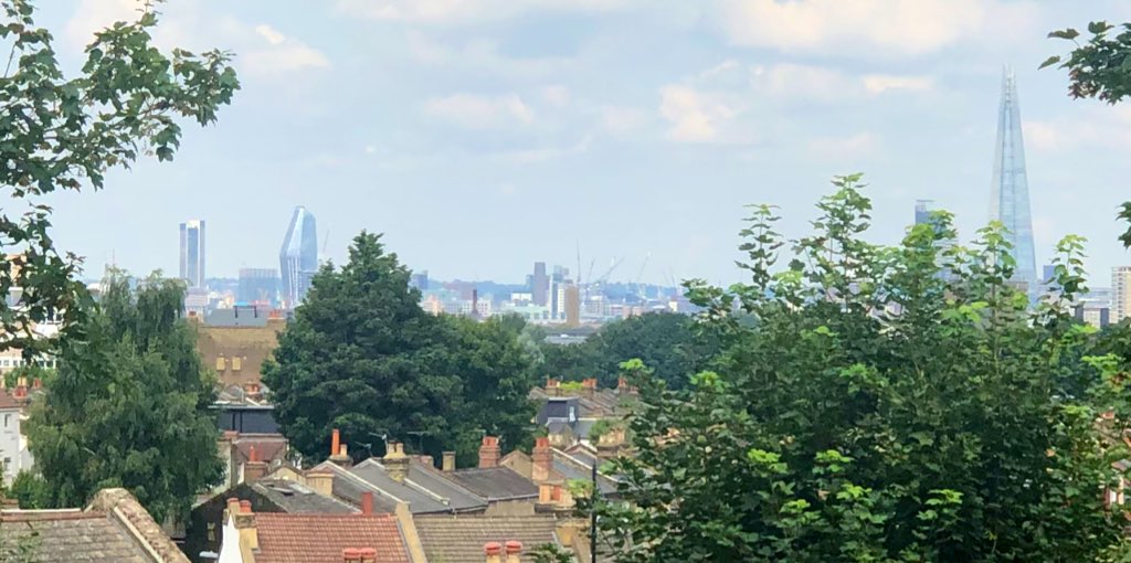 Enjoying the view back to SE1 from Nunhead station