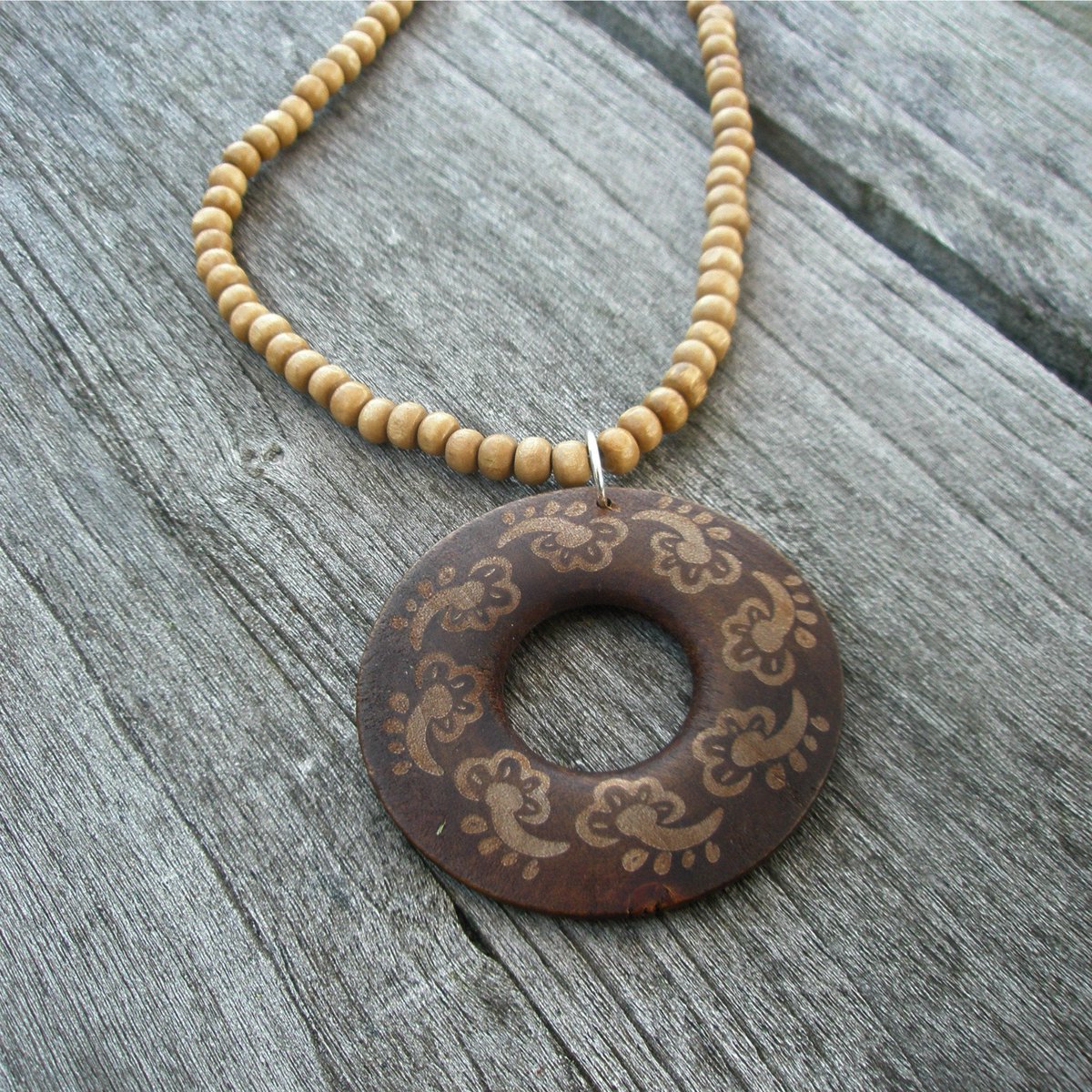 stoneberri's tweet image. Two Tone Wood Necklace tuppu.net/9429d3ac #Etsy #Stoneberri #CustomLength
