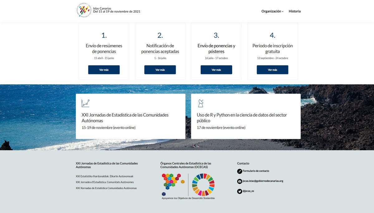 Los resúmenes de las ponencias de las XXI Jornadas de Estadística de las Comunidades Autónomas están ya enlazados a jecas.es/programa/

¡Léelos y piensa en qué mesas participar en estas #JECAS organizadas por el <a href="/istac_es/">Istac🇮🇨</a>! 

Podrás inscribirte a partir del 13 de septiembre.