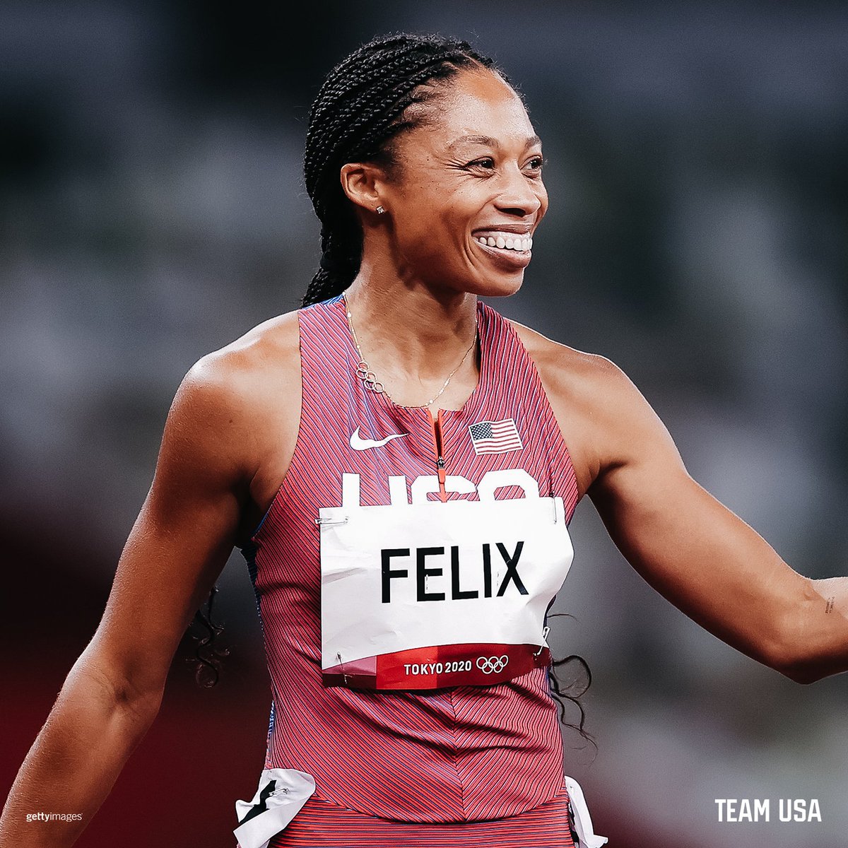 TeamUSA's tweet photo. Allyson Felix and Quanera Hayes: Both #TeamUSA moms advancing to the 400m final. #TokyoOlympics https://t.co/HzOK1ZNfEC