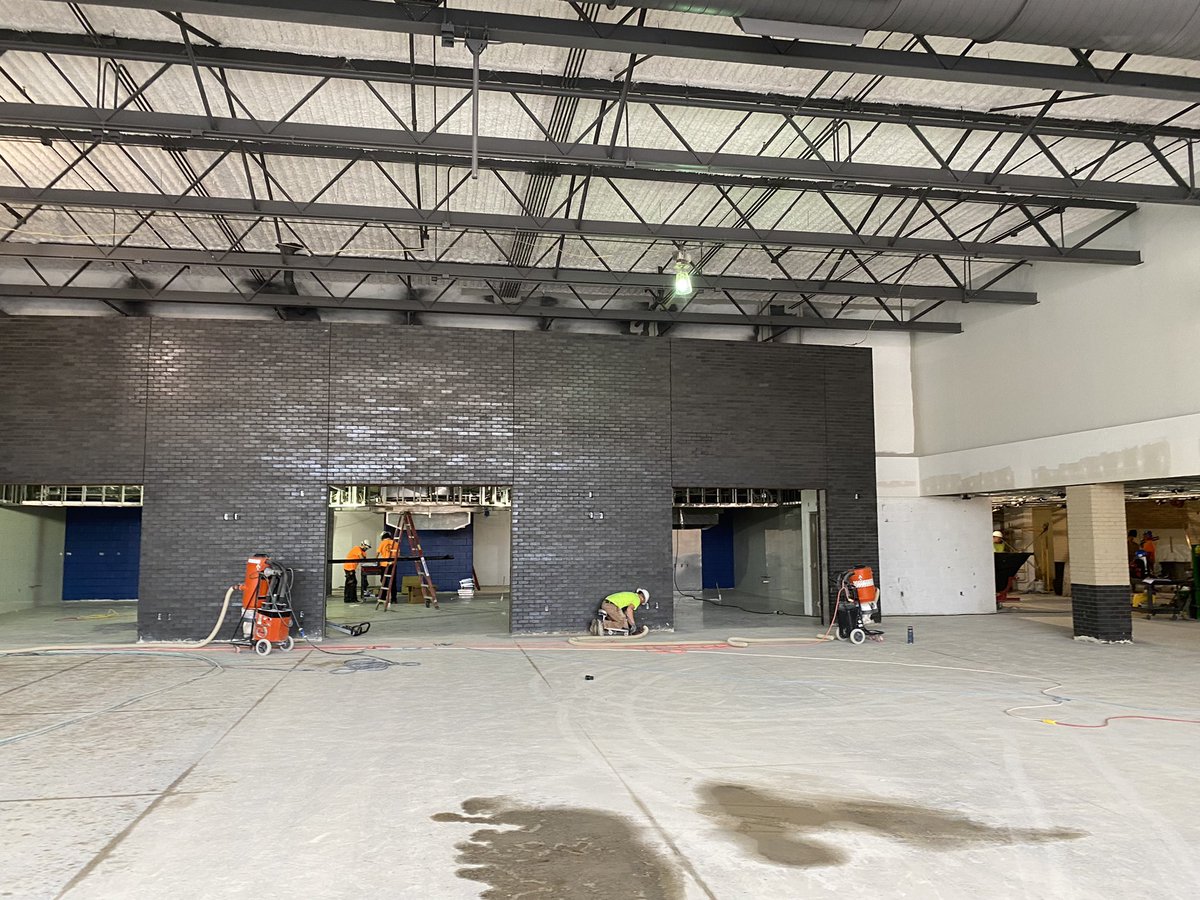 A new front entry at Harbor Lights and ongoing cafeteria renovations to be completed by the start of the school year.