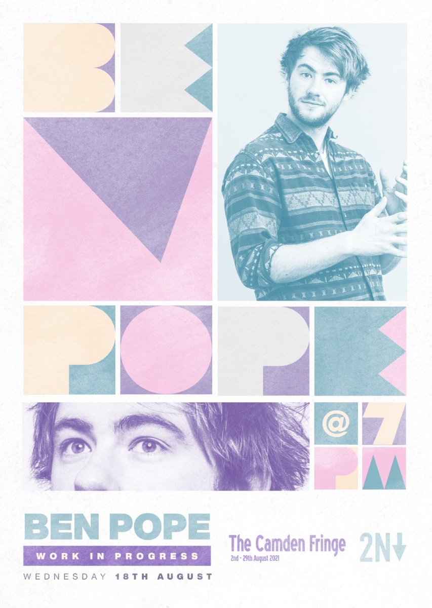 BenWPope's tweet image. Ok here we go! Last one of these for a while! I'm at @CamdenFringe @2Northdown with a big bag of jokes 7pm 18th Aug and I'd love you to come 🎤😆

Tickets are £5 but laughter is priceless so it's a REALLY good deal🤜tinyurl.com/yrj6rzkv

@markjones2751 makes sick posters 👇